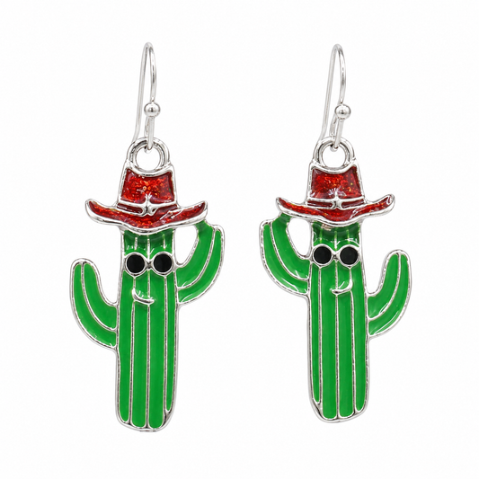 Western Sombrero Cactus Sunglasses Dangle Earrings – Southwestern Statement Jewelry